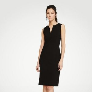 The Split-Neck Sheath Dress in Seasonless Stretch